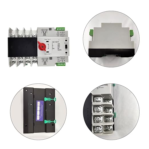 Dual Power Automatic Transfer Switch 4P 63A 220V Changeover Switch Automatic Transfer Switch Dual Power Toggle Controller Dual Electronic Power Circuit Breaker