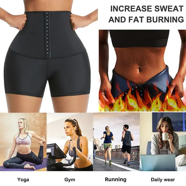 Sauna Sweat Short Pants Suits for Women High Waist Slimming Shorts Compression Thermo Workout Body Shaper Thighs