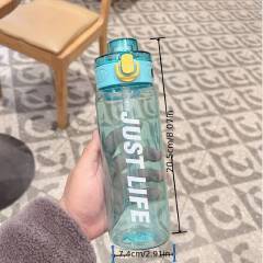1pc, Sports Water Bottle, 650ml Plastic Water Cups, Portable Travel Water Bottles, For Camping, Hiking, Fitness, Outdoor Drinkware, Birthday Gifts