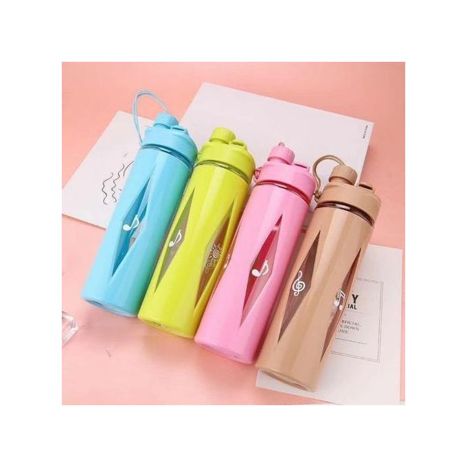 NEW DOUBLE SIDE MOUTH PLASTIC WATER BOTTLE DOUBLE LAYERED WITH STRAW AND DIRECT DRINKING BOTTLE 700 ML