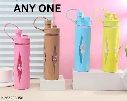 NEW DOUBLE SIDE MOUTH PLASTIC WATER BOTTLE DOUBLE LAYERED WITH STRAW AND DIRECT DRINKING BOTTLE 700 ML