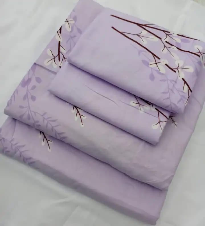 Elegant Comfy Bedsheets Set Of 4Pcs 5x6 (2 Bedsheets & 2 Pillowcases)