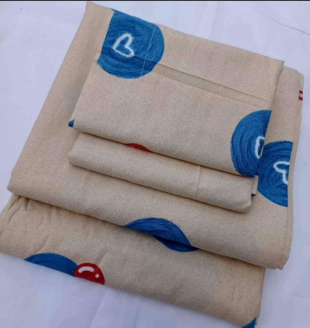 Elegant Comfy Bedsheets Set Of 4Pcs 5x6 (2 Bedsheets & 2 Pillowcases)