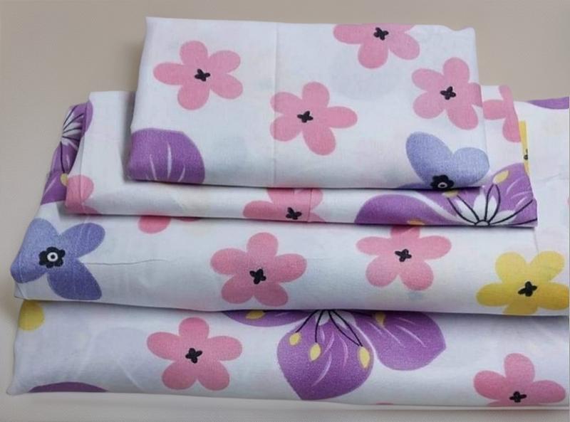 5*6 Fashion Bedsheet Set 4 Pcs (2 Bedsheets & 2 Pillowcases)