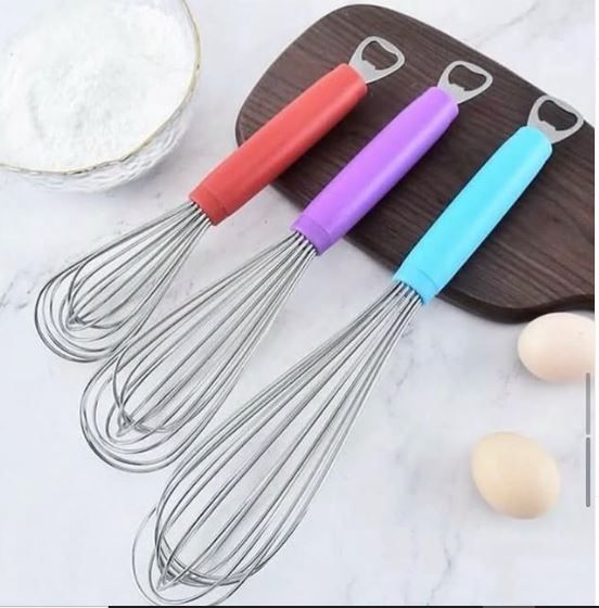 2 In 1 Hand whisk with plastic handle