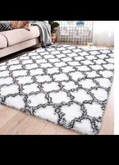 [Today's Deals]  7×8 Soft Fluffy Carpets Non-slip Rugs Floor Mat