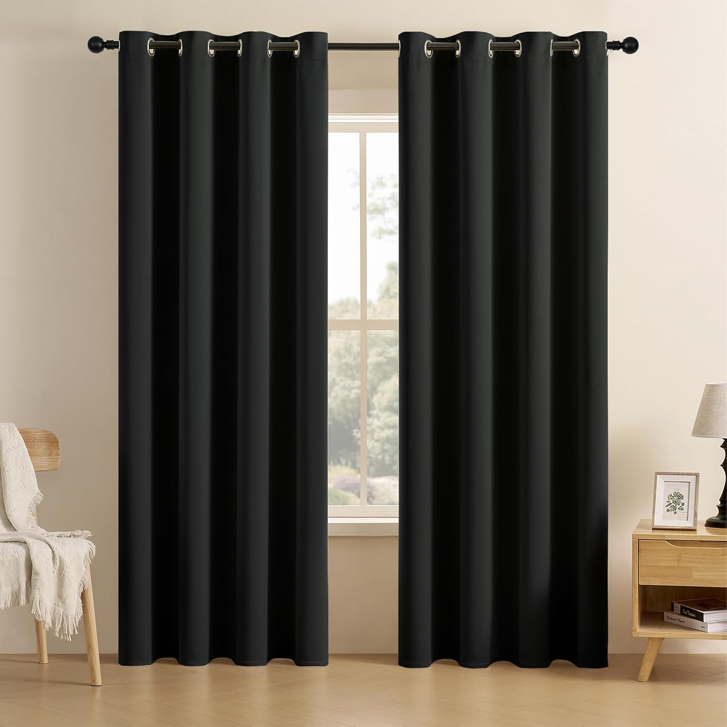 Elegant Blackout Velvet curtains - 3/2pcs Curtains (1.5m + 1.5m)  each With A Height of 2.5m