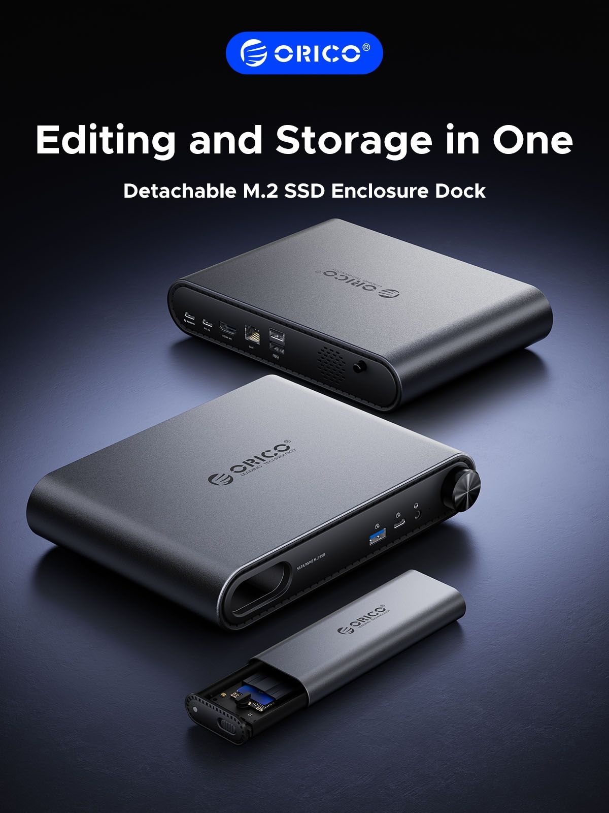 [SPECIAL OFFER] ORICO 10-in-1 Docking Station with M.2 SSD Enclosure - CyberFlash Vault