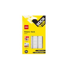 【Deli Official】DELI A21710 Magic Tack 75G Extra-Strong Reusable Adhesive Putty Non-Toxic No Residue Easy to Use  Includes 54 Durable 2x2cm Tacks in Hanging Storage Box