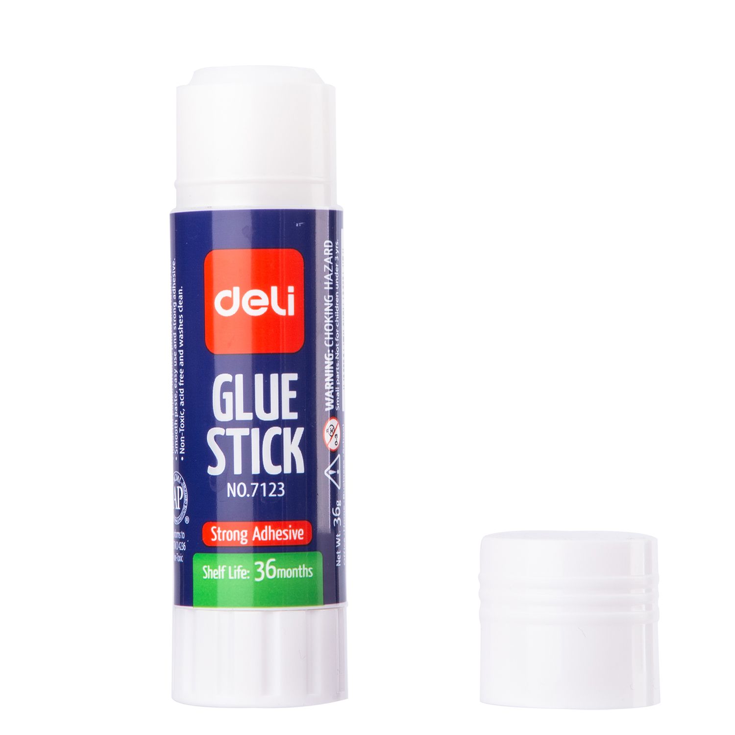 【Deli Official】DELI E7123 Glue Stick 36G Jumbo PVP Glue Stick Extra Strong Non-Toxic Clear-Drying Adhesive for Paper Cardboard Crafts & Office Use  Easy Twist-Up Application