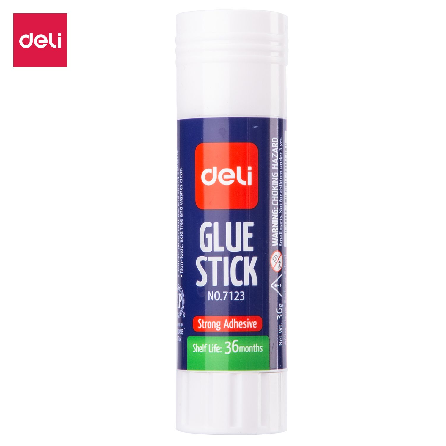 【Deli Official】DELI E7123 Glue Stick 36G Jumbo PVP Glue Stick Extra Strong Non-Toxic Clear-Drying Adhesive for Paper Cardboard Crafts & Office Use  Easy Twist-Up Application