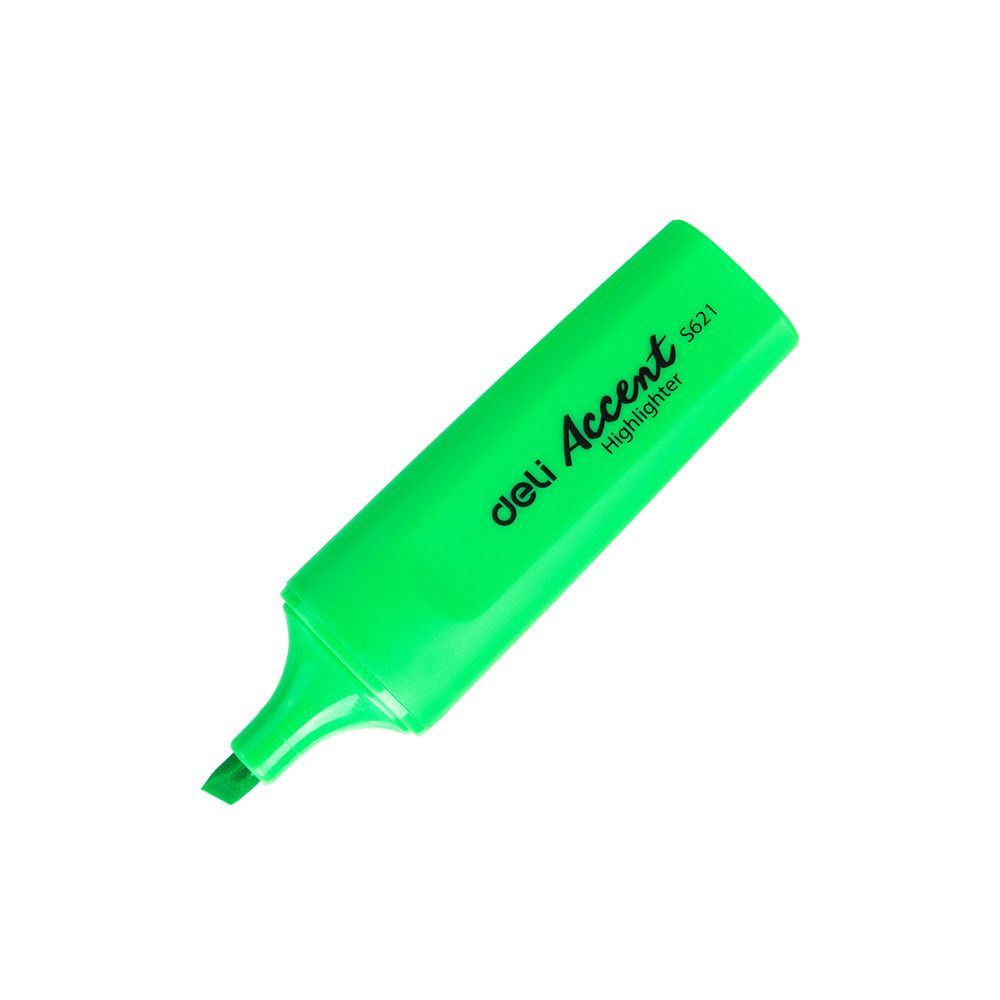 (EXCLUSIVE OFFER)DELI Stationery DELI S621 Accent Highlighter - Orange Chisel Tip Quick-Dry Fluorescent Ink Non-Toxic Ideal for School Office & Study Use