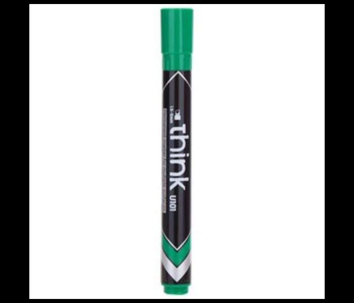 【Deli Official】DELI U10150 Think Permanent Chisel Markers - Green (12Pcs/Pkt) Waterproof & Smudge-Proof Ink 1.5–5mm Tip for Versatile Marking Low-Odor Design Quick-Drying