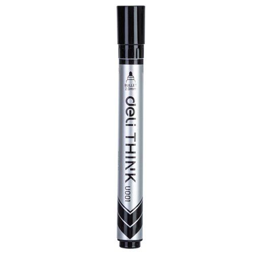 【Deli Official】DELI Stationery U00120Think Whiteboard Bullet Markers /Marker Pen (12pcs/pkt) - Black