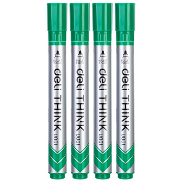 【Deli Official】DELI U00150 Think Whiteboard Bullet Markers (Marker Pen) - Green