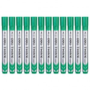 【Deli Official】DELI U00150 Think Whiteboard Bullet Markers (Marker Pen) - Green