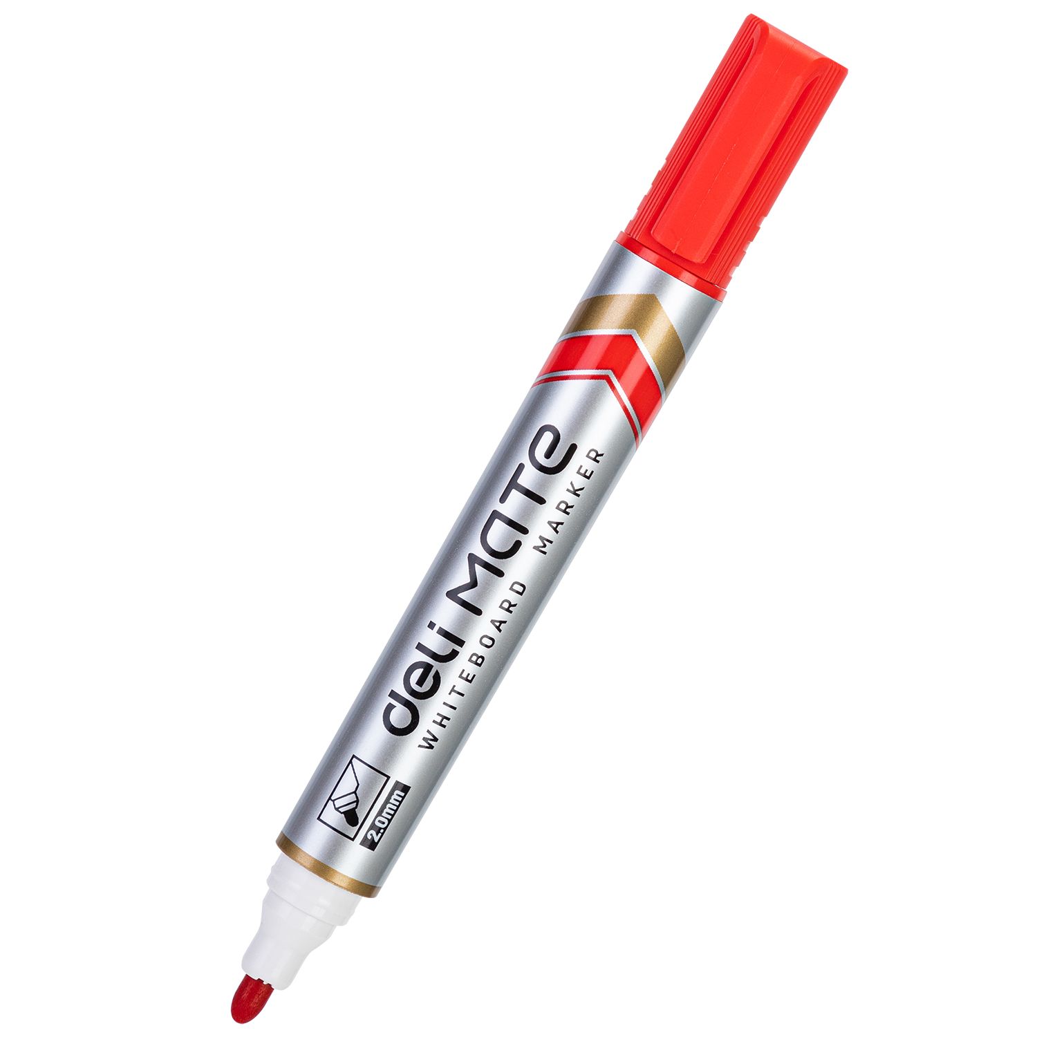 【Deli Official】 DELI U00320 Whiteboard Bullet Refillable Markers (Marker Pen) - Red