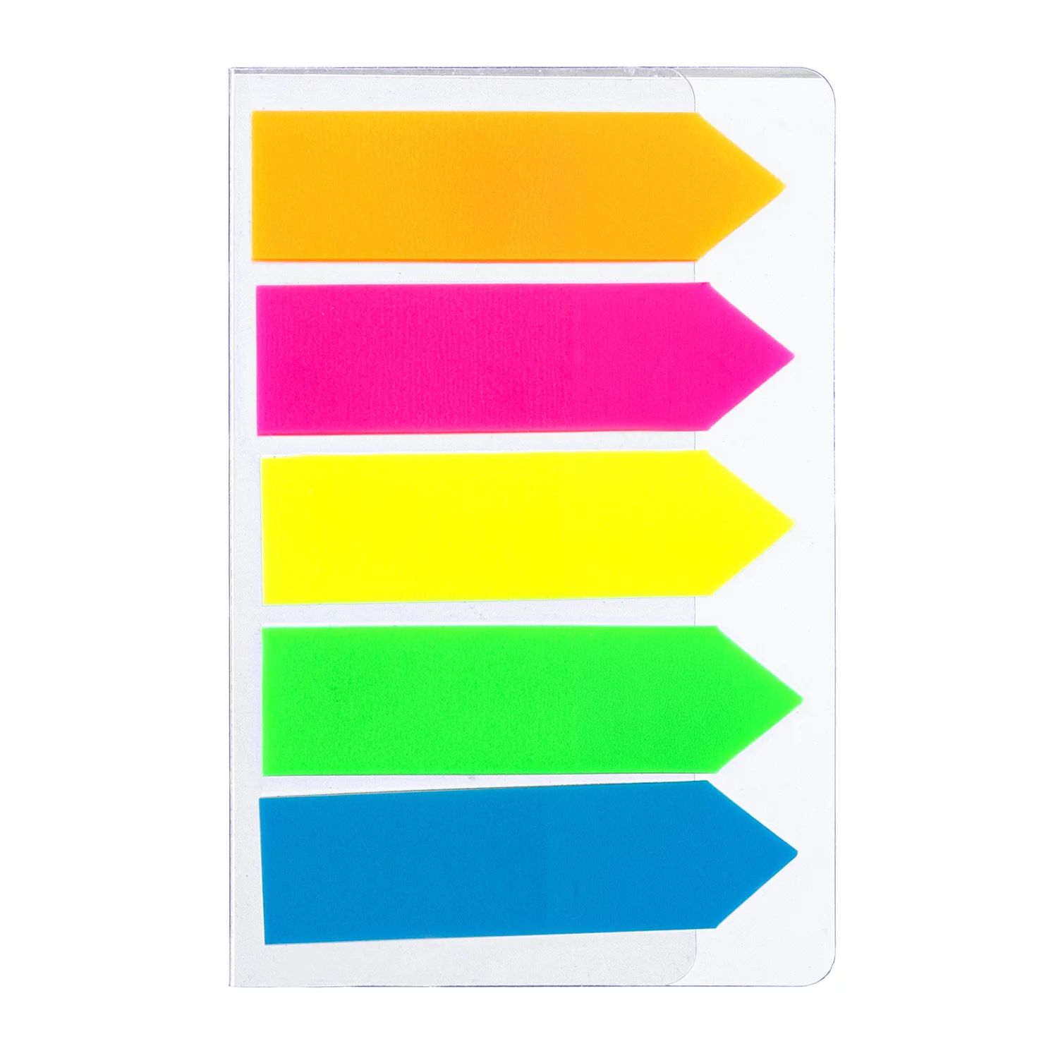 (EXCLUSIVE OFFER)DELI A10602 ARROW INDEX TABS 43x12mm 5x20SHEETS 5 COLOR Indexing & Page Markers Transparency Writing Surface