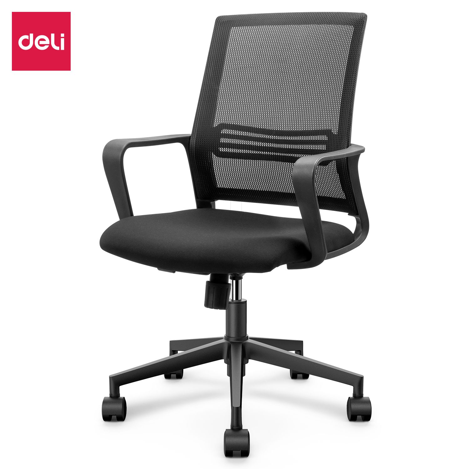 (EXCLUSIVE OFFER)DELI-Office Furniture DELI E4501 FUNCTIONAL MESH TASK MED-BACK OFFICE CHAIR Comfortable, Ergonomic Med-Back Design for Daily Use Adjustable Height