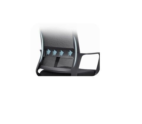 [Special Offer]DELI-Office Furniture DELI E4500 EXECUTIVE MED-BACK MESH CANTILEVER VISITOR CHAIR Ergonomic Design, Fixed Armrests, Durable Steel Frame, and Non-Marking Feet