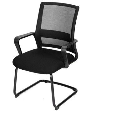 [Special Offer]DELI-Office Furniture DELI E4500 EXECUTIVE MED-BACK MESH CANTILEVER VISITOR CHAIR Ergonomic Design, Fixed Armrests, Durable Steel Frame, and Non-Marking Feet