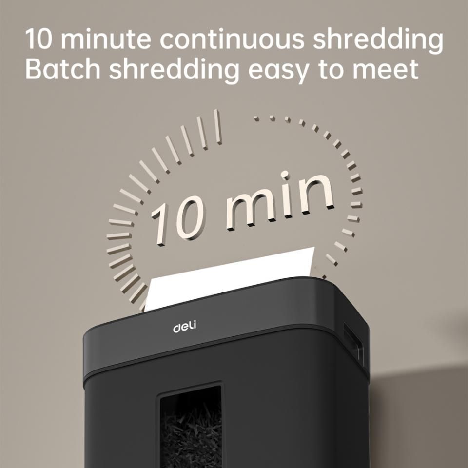 【Deli Official】DELI-Office Equipment DELI T023 Cross-Cut Shredder - 8 SHTS/ 15 LT/ CC 
P4