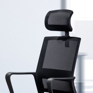 [New Arrival]DELI-Office Furniture DELI E4503 EXECUTIVE HIGHBACK MESH CHAIR WITH HEAD-REST Ergonomic Design Breathable Mesh Back Chrome Base