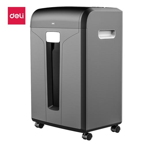 【Deli Official】DELI-Office Equipment DELI E14400 Cross-Cut Shredder - Can Shred: CD/DVD, Paper, Card, Paper Clip, Staples - 16 SHTS/ 31 LT/ CC P4
