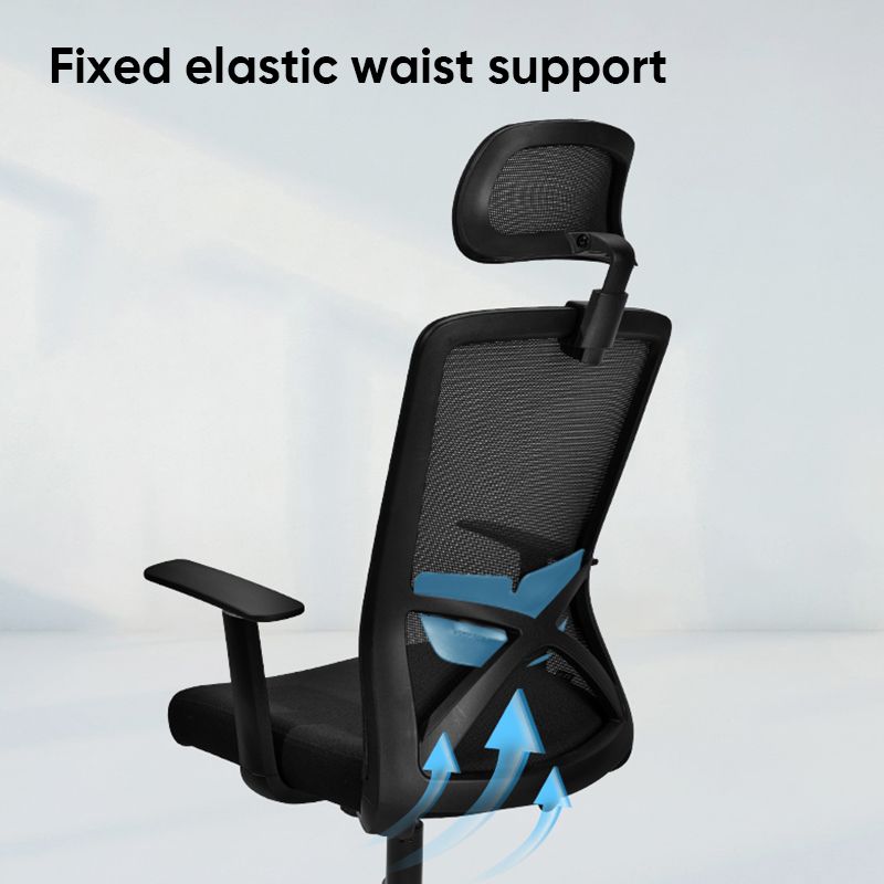 (EXCLUSIVE OFFER)DELI E4510 EXECUTIVE HIGHBACK MESH OFFICE CHAIR WITH HEAD-REST - WITH T-SHAPED ARMREST Ergonomic Design Breathable Mesh Material Adjustable Headrest