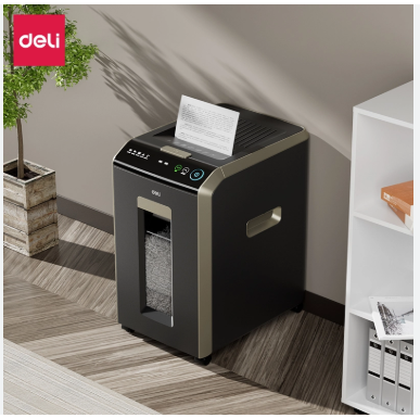 【Deli Official】DELI-Office Equipment DELI T089 Auto-Feed Cross-Cut Shredder- 32 LT/ CC P4/ Auto Feed 150 Sheets (max). Manual Slot up to 12 sheets