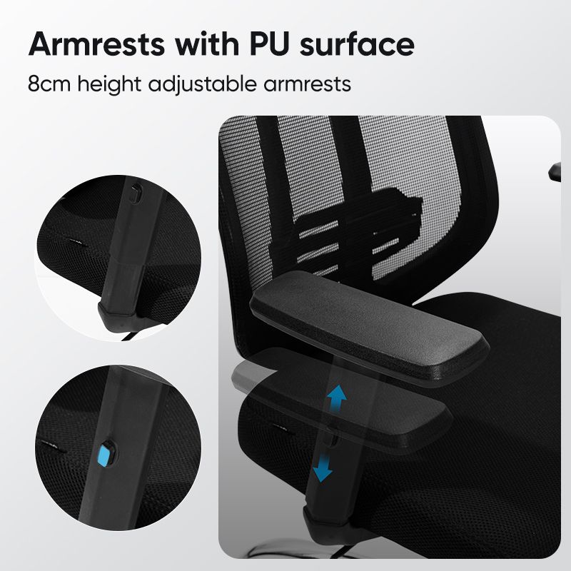 (EXCLUSIVE OFFER)DELI-Office Furniture DELI E4512 EXECUTIVE HIGHBACK ERGONOMIC MESH OFFICE CHAIR WITH HEAD-REST, CHROME BASE & T-SHAPED ARMREST Breathable Mesh Material