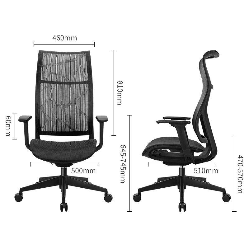 (EXCLUSIVE OFFER)DELI-Office Furniture DELI 91004 EXECUTIVE HIGHBACK ERGONOMIC MESH OFFICE CHAIR WITH HEAD-REST Adjustable Headrest T-Shaped Armrests