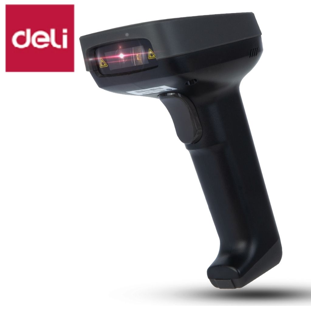 (EXCLUSIVE OFFER)DELI 14953W BARCODE SCANNER 1D WIRELESS