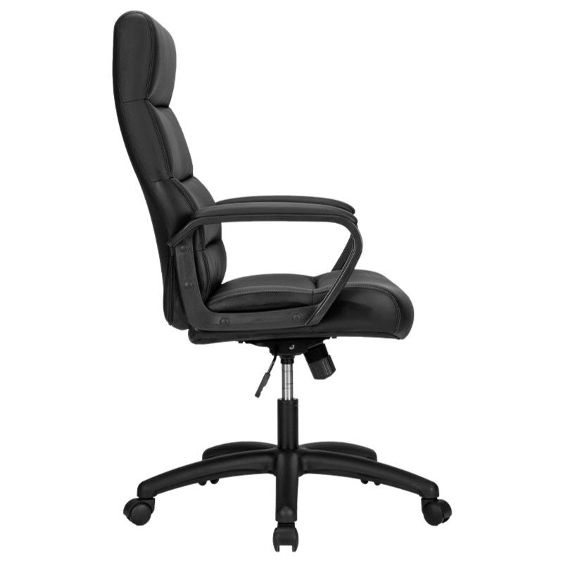(EXCLUSIVE OFFER)DELI E4516 EXECUTIVE HIGHBACK LEATHER OFFICE CHAIR - WITH EXTRA PADDING Premium Leather Upholstery Ergonomic Design