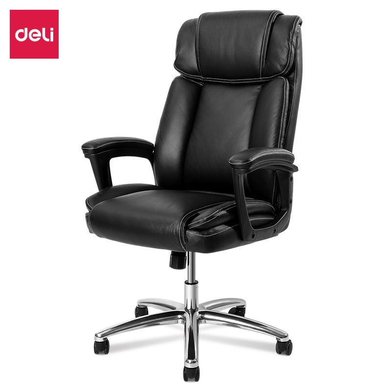 (EXCLUSIVE OFFER)DELI 4913S EXECUTIVE HIGHBACK ERGONOMIC LEATHER CHAIR Premium PU Leather, Adjustable Tilt & Lumbar Support