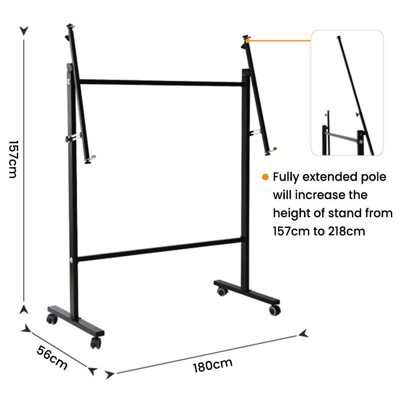 【Deli Official】 DELI-Office Equipment DELI E7830 White Board Stand  - suitable for 70×120cm to 120×240cm Boards Portable Desig Adjustable Height