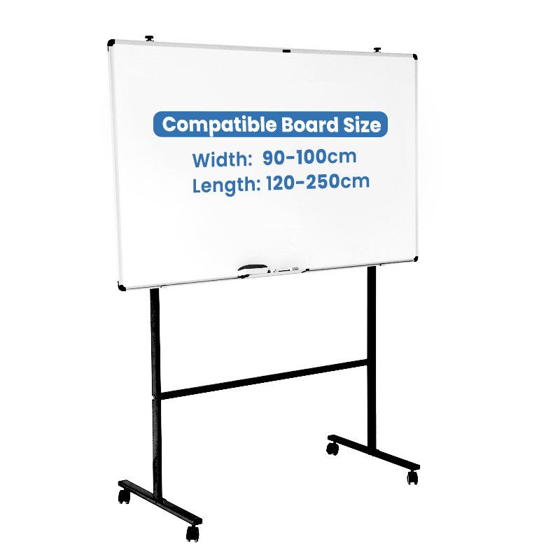 【Deli Official】 DELI-Office Equipment DELI E7870 White Board  Stand  - Suitable for 120x90cm to 250x100cm Boards Height Adjustable Lockable Castors