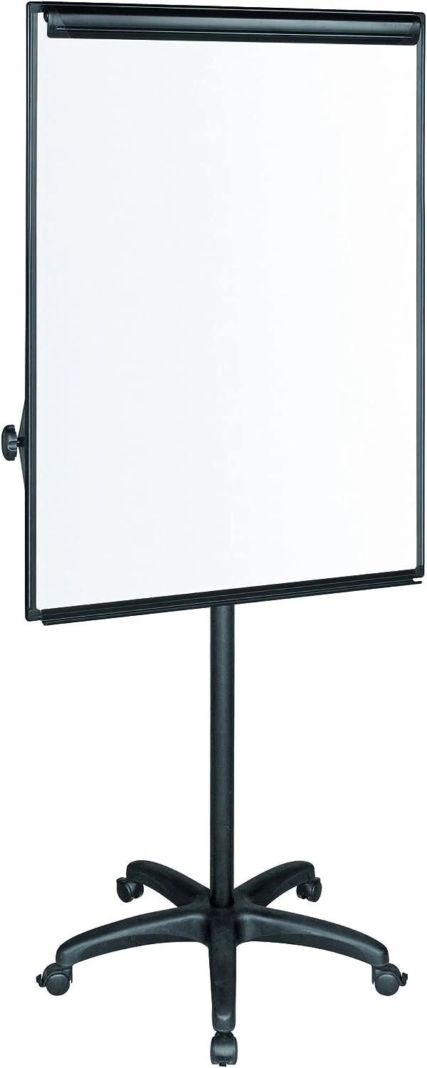 Deli Official】 DELI-Office Equipment DELI EV130 Mobile  Flipchart Stand  With Wheels  Adjustable Height Portability Designed to hold standard flipchart pads securely