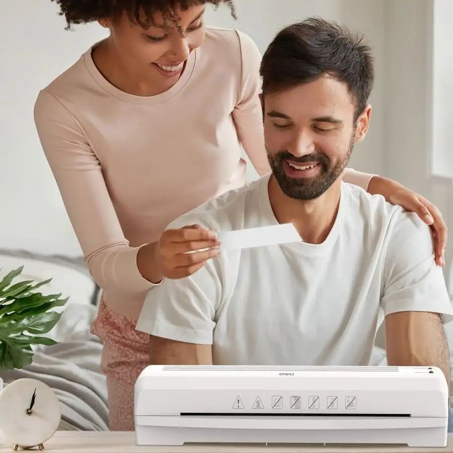 (EXCLUSIVE OFFER)DELI-Office Equipment DELI E14379 A3 LAMINATOR Hot & Cold Laminating Machine for Home & Office Use Compact Design