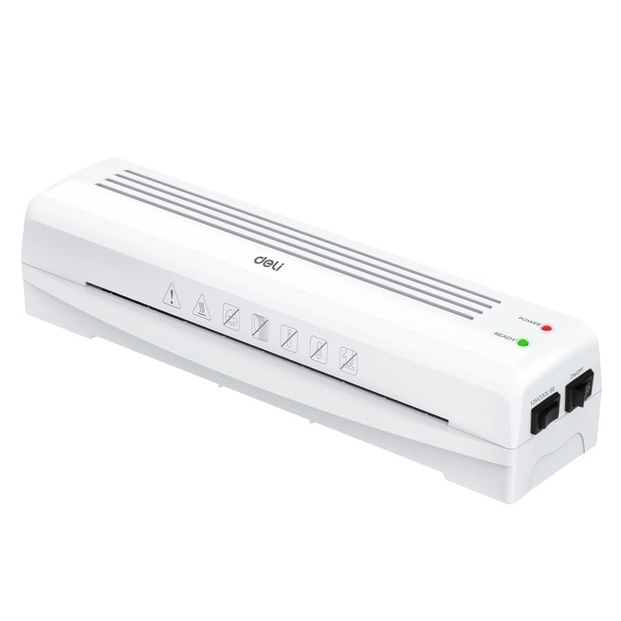 (EXCLUSIVE OFFER)DELI-Office Equipment DELI E14379 A3 LAMINATOR Hot & Cold Laminating Machine for Home & Office Use Compact Design