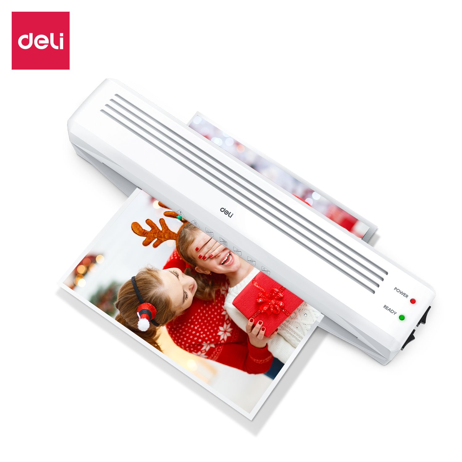 (EXCLUSIVE OFFER)DELI-Office Equipment DELI E14379 A3 LAMINATOR Hot & Cold Laminating Machine for Home & Office Use Compact Design