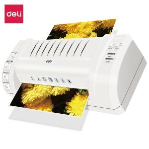 【Deli Official】DELI-Office Equipment DELI E3893-EU A4 Laminator  - Suitable for A4 Documents , High-quality Lamination , Operates Quietly , Supports Pouches Ranging from 80 to 175 microns Reliable