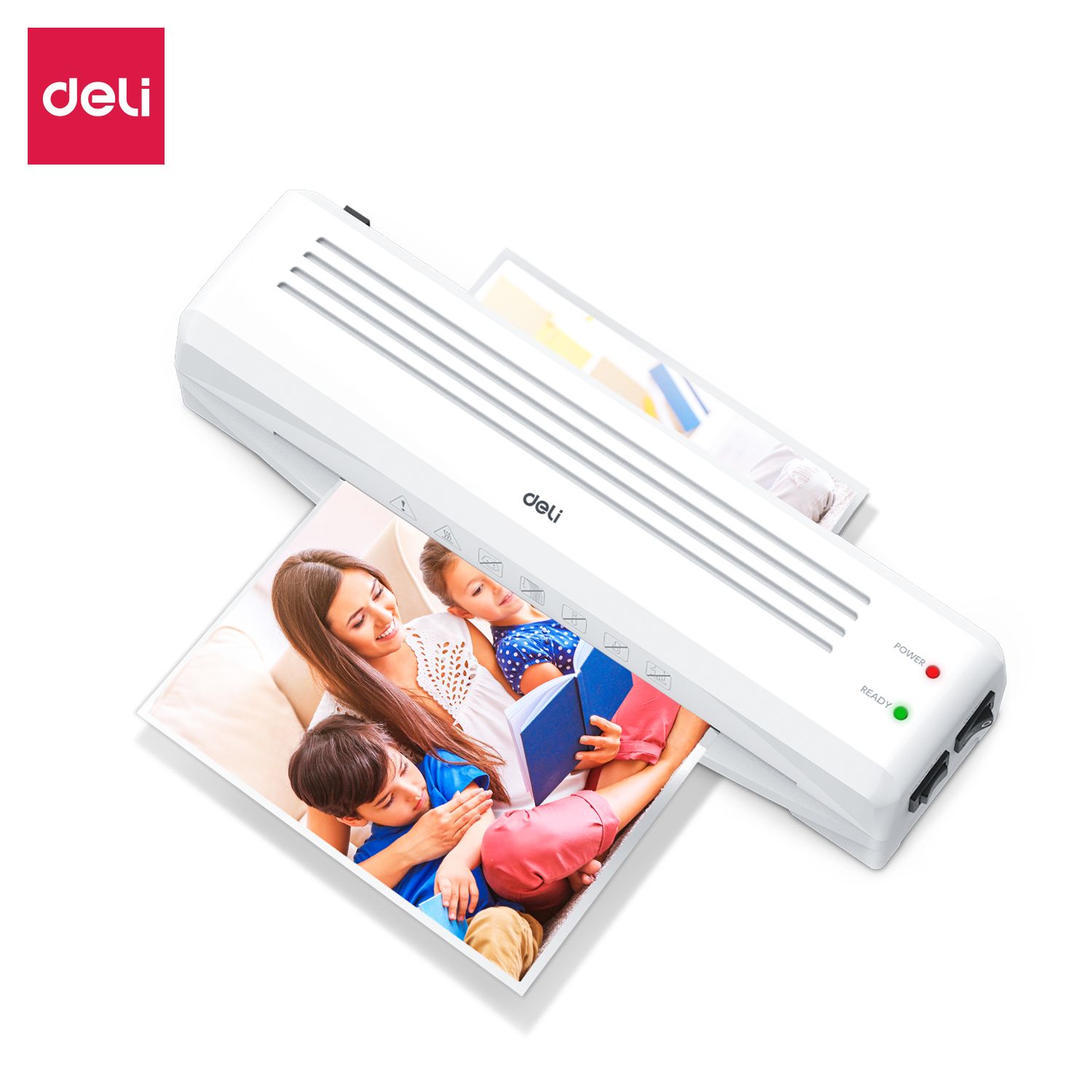 [Limited Sale]DELI-Office Equipment DELI E14378 A4 LAMINATOR - Compact and efficient laminating machine , Quiet Operation , designed for home, school, and small office use