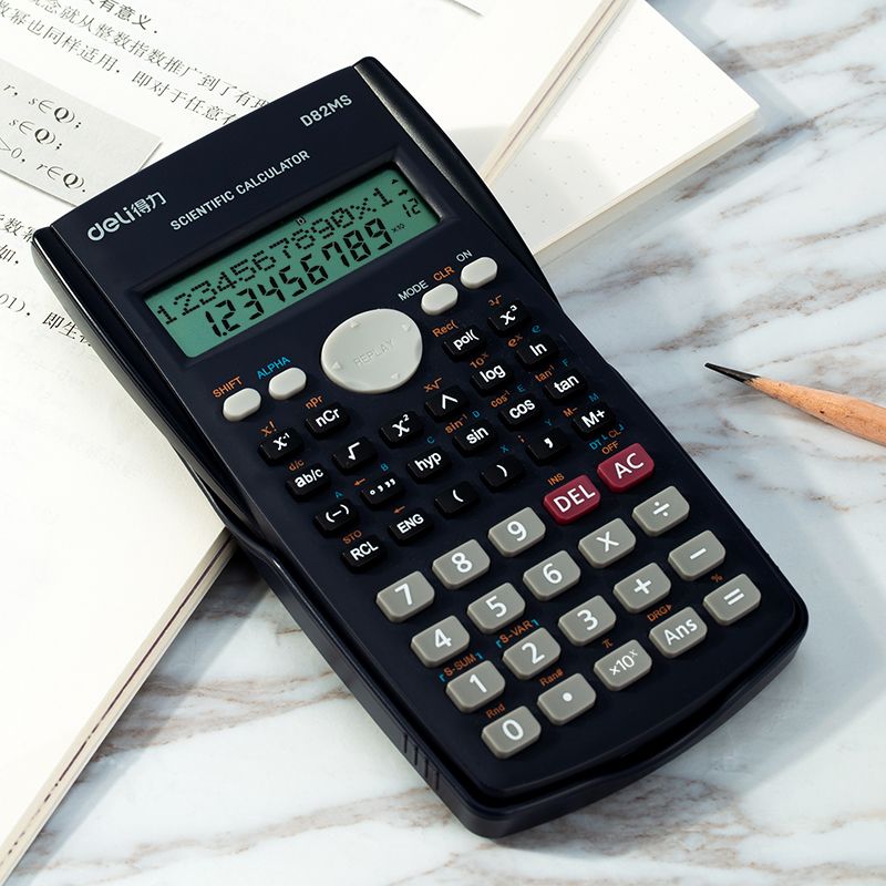 【Special Deal】 DELI-Office Supplies   DELI CLASIC D82MS 240F SCIENTIFIC CALCULATOR 10+2 DIGITS - 40 Functions, 10+2 Digits, KICD Approved