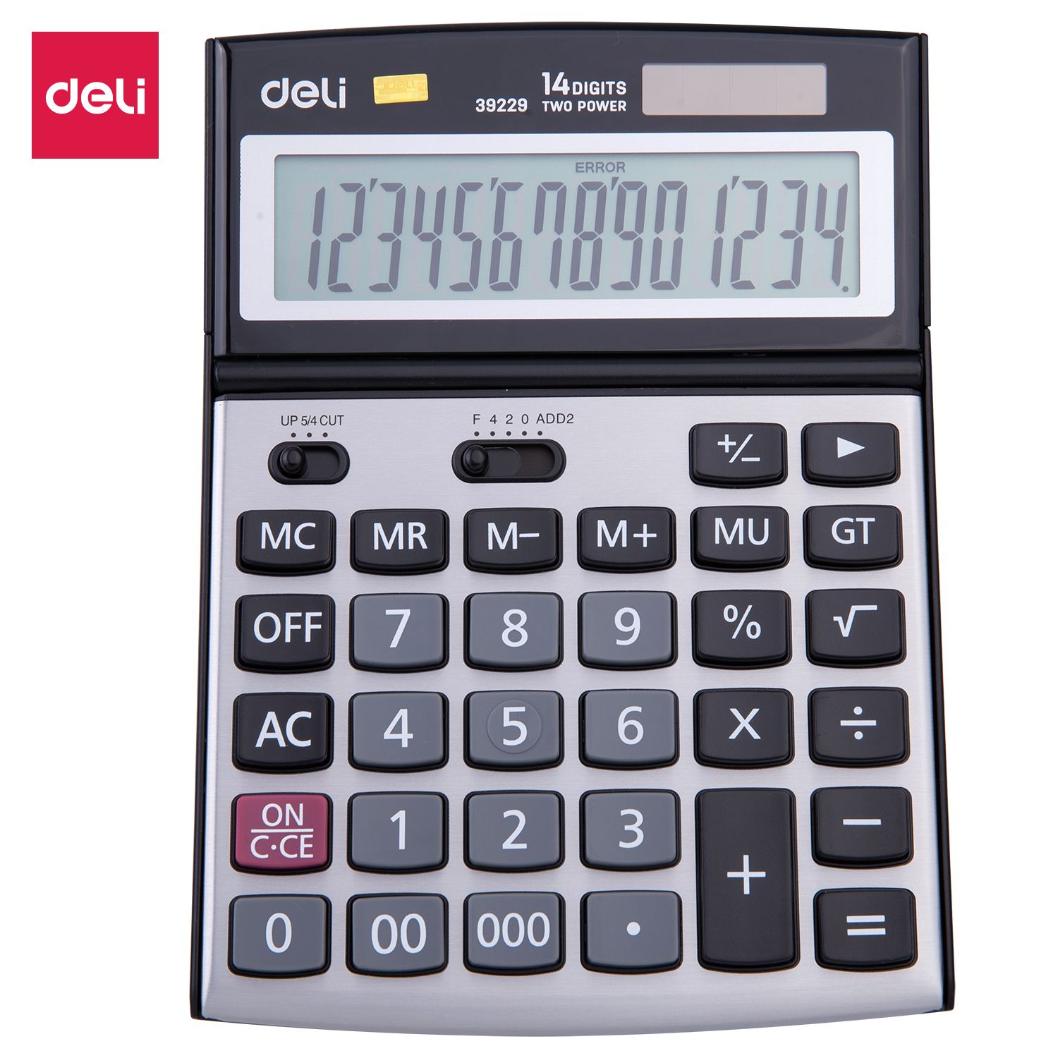 [ Special Deal ] DELI-Office Supplies DELI CORE E39229 CALCULATOR 14-DIGIT METAL Auto Power Off Tax Calculation Function Additional Functions