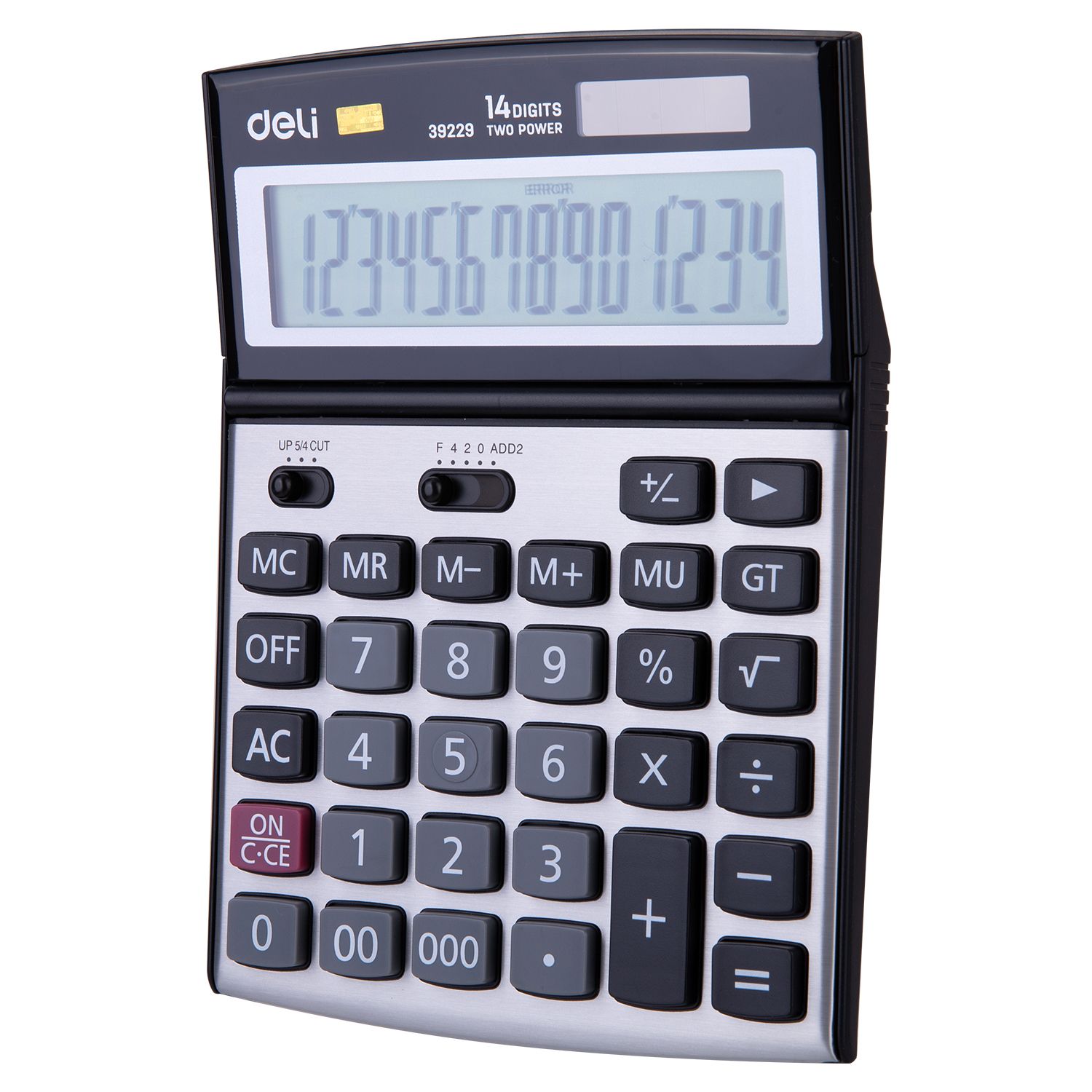 [ Special Deal ] DELI-Office Supplies DELI CORE E39229 CALCULATOR 14-DIGIT METAL Auto Power Off Tax Calculation Function Additional Functions