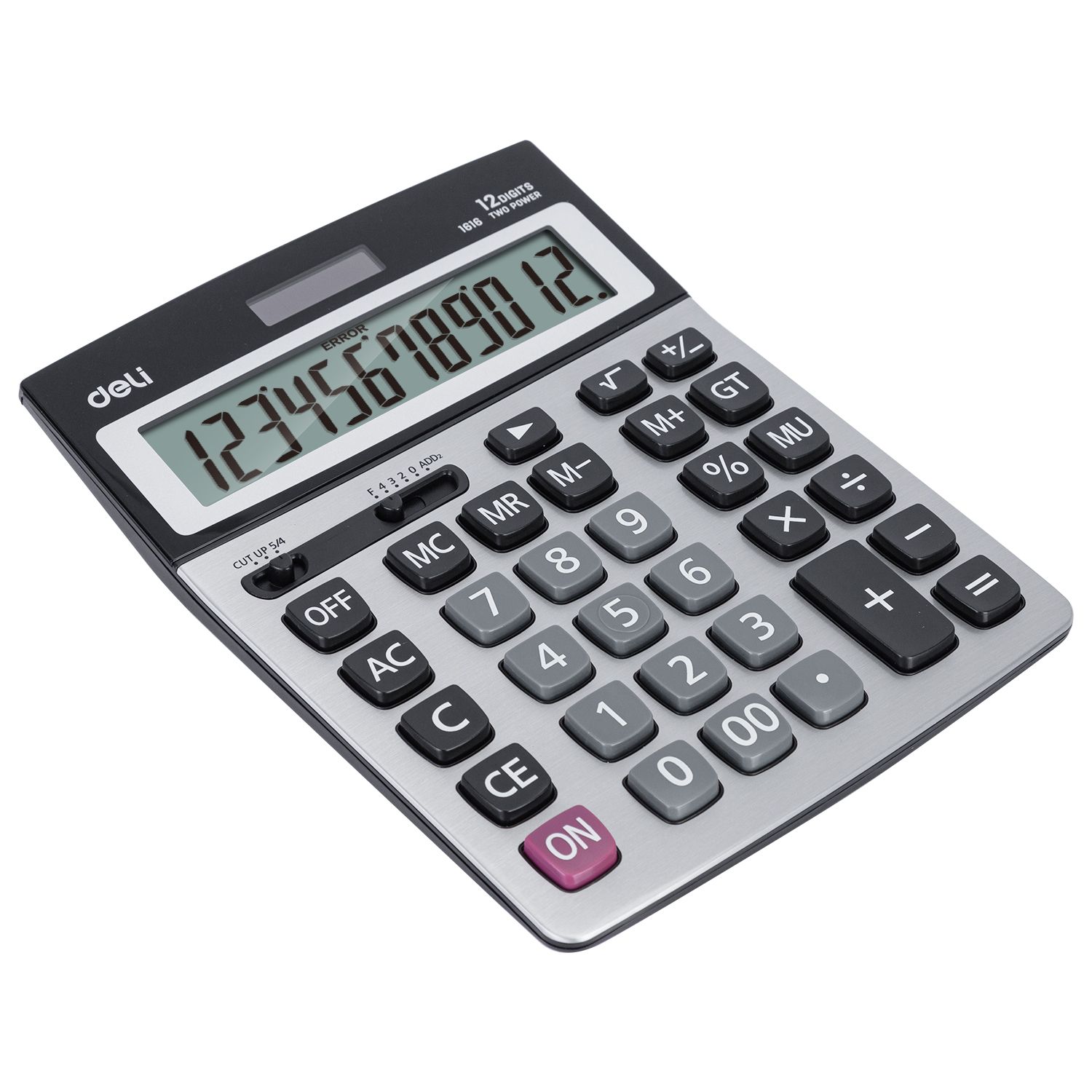 [ Special Deal ] DELI-Office Supplies DELI CORE E1616 CALCULATOR 12-DIGIT METAL Dual Power Source Auto Power Off Compact Design Durable Metal Construction Ergonomic Design