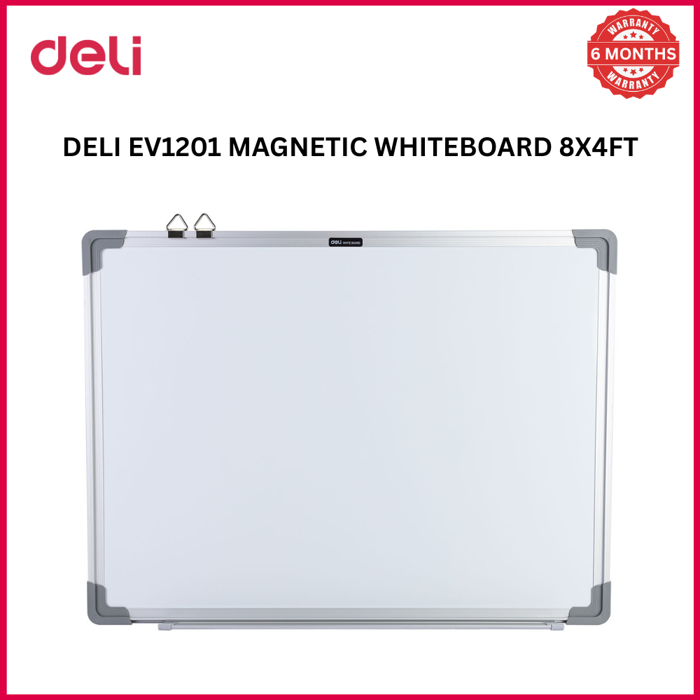 【Deli Official】 DELI-Office Equipment DELI EV1201 Magnetic  Whiteboard  8x4FT -