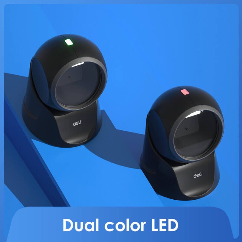 (EXCLUSIVE OFFER)DELI ES231 STAND-TYPE BARCODE SCANNER 1D & 
2D WIRED - Can scan QR Codes
