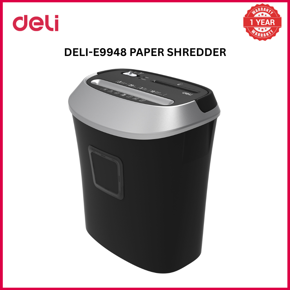 【Deli Official】DELI-Office Equipment DELI E9948 Cross-Cut Shredder - 10 SHTS/ 20 LT/
CC P3